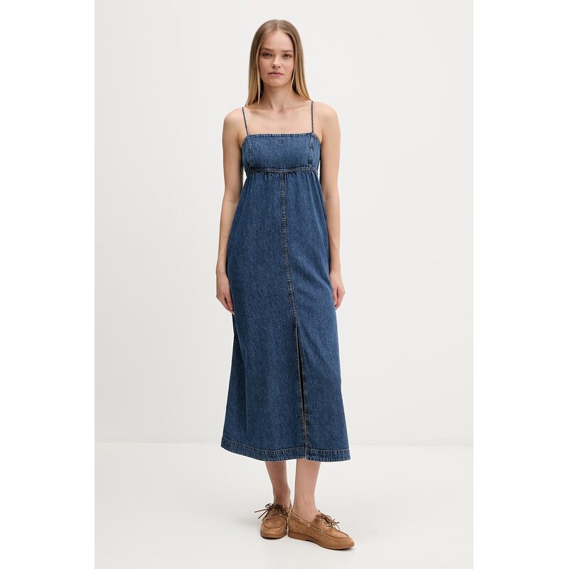 Tommy Jeans rozšířené šaty džínové