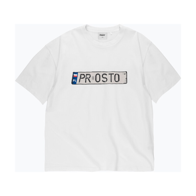 Pánské tričko na lezení PROSTO Plates white