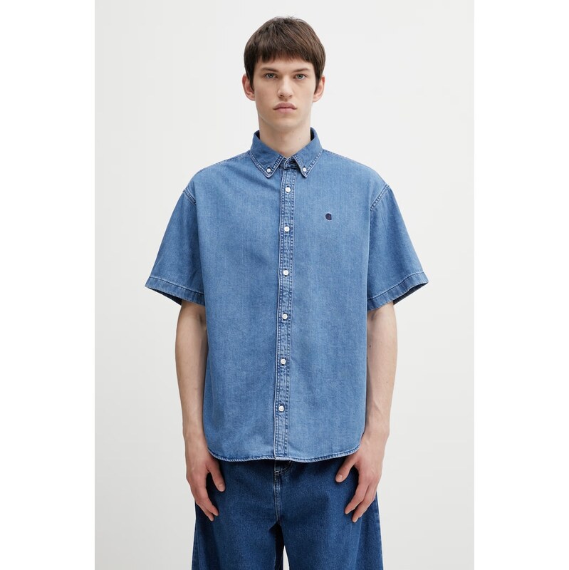 Carhartt WIP S/S Lucas Shirt košile džínová pánská