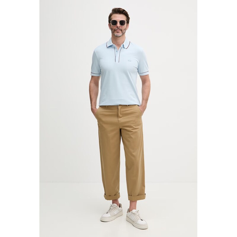 Lacoste polo pánské bavlněné s elastanem