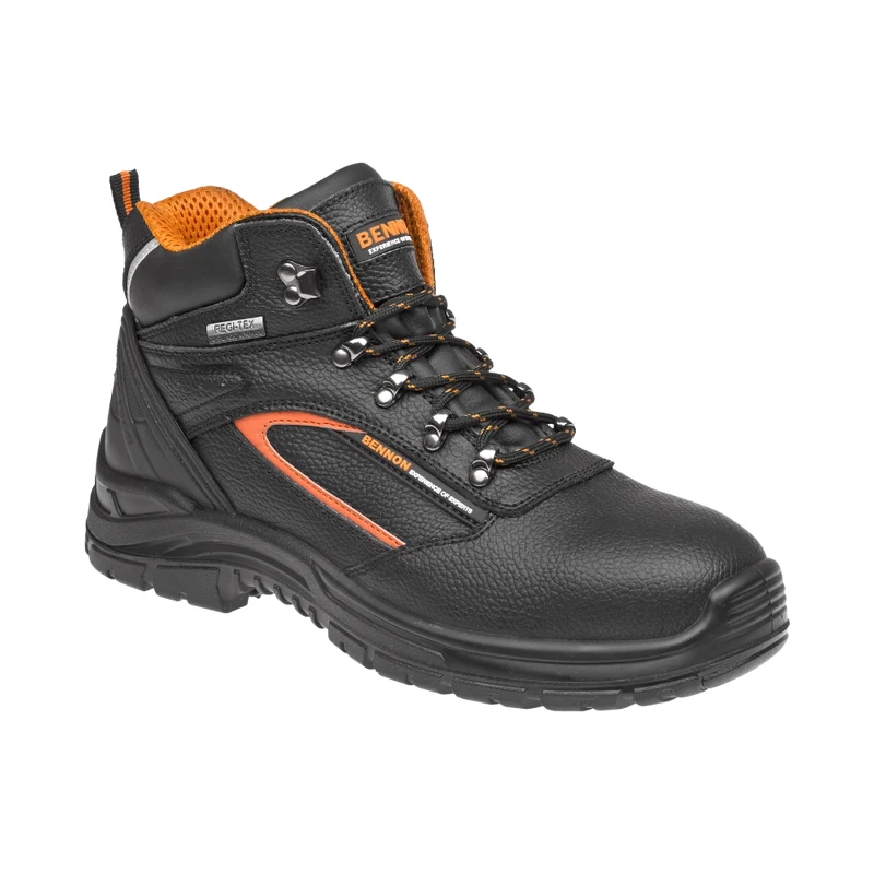 BENNON FORTIS S3 Membrane High - Kotníková pracovní obuv S3 - černá 101973157
