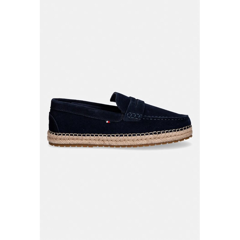 Tommy Hilfiger espadrily pánské semišové FLEXIBLE HILFIGER SDE ESPADRILLE