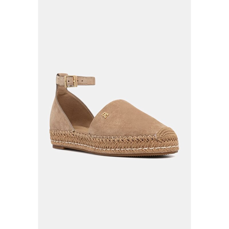 Tommy Hilfiger espadrily na platformě dámské semišové TH PLATFORM 115206616