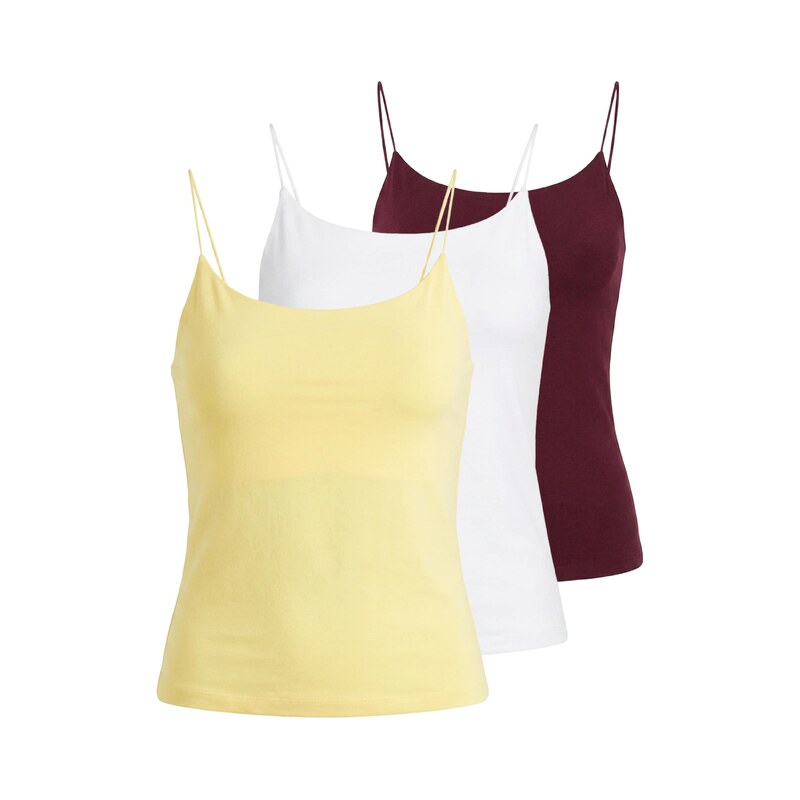 studioselect Top Lena žlutá / burgundská červeň / bílá 115099577