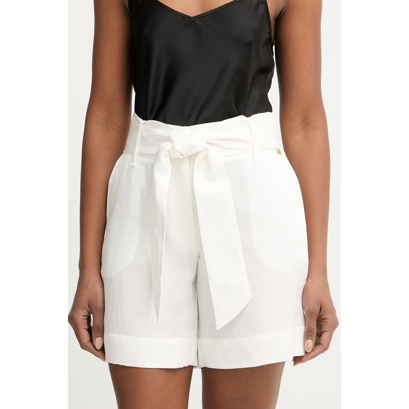 Marciano by Guess elegantní šortky dámské s příměsí lnu JANE 115248742