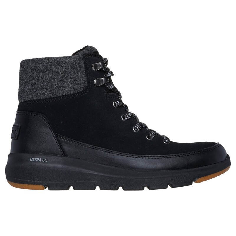 Skechers Ženy Glacial Ultra - Tahoe Shoes v Černá/Šedá, Velikost 36 115216019