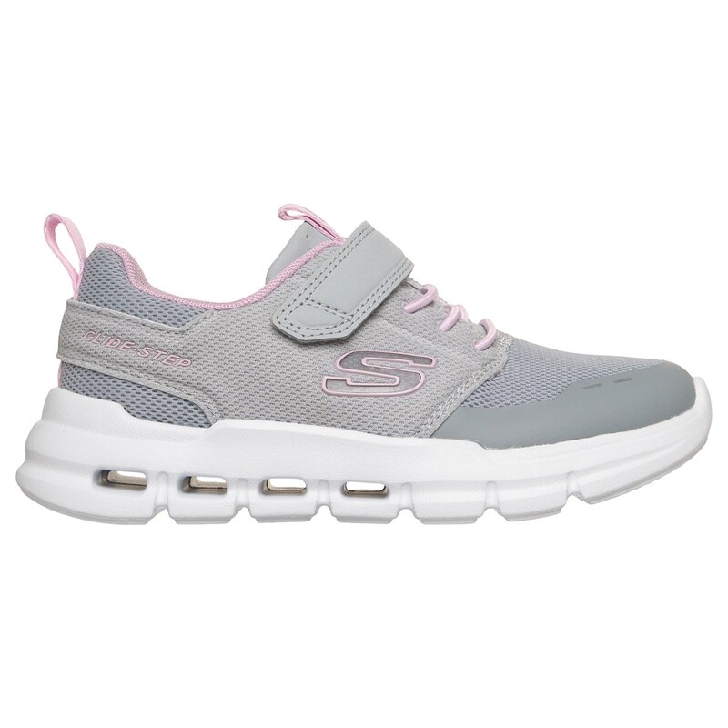 Skechers Dívky Glide-Step Flow Shoes v Světle Šedá, Velikost 27