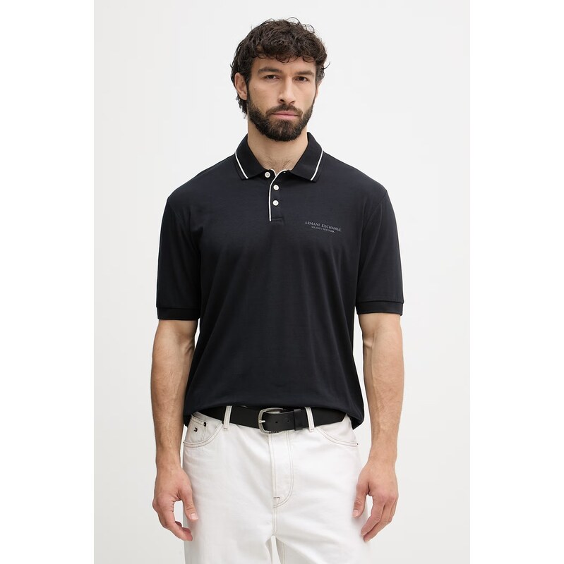 Armani Exchange pánské polo s bavlnou