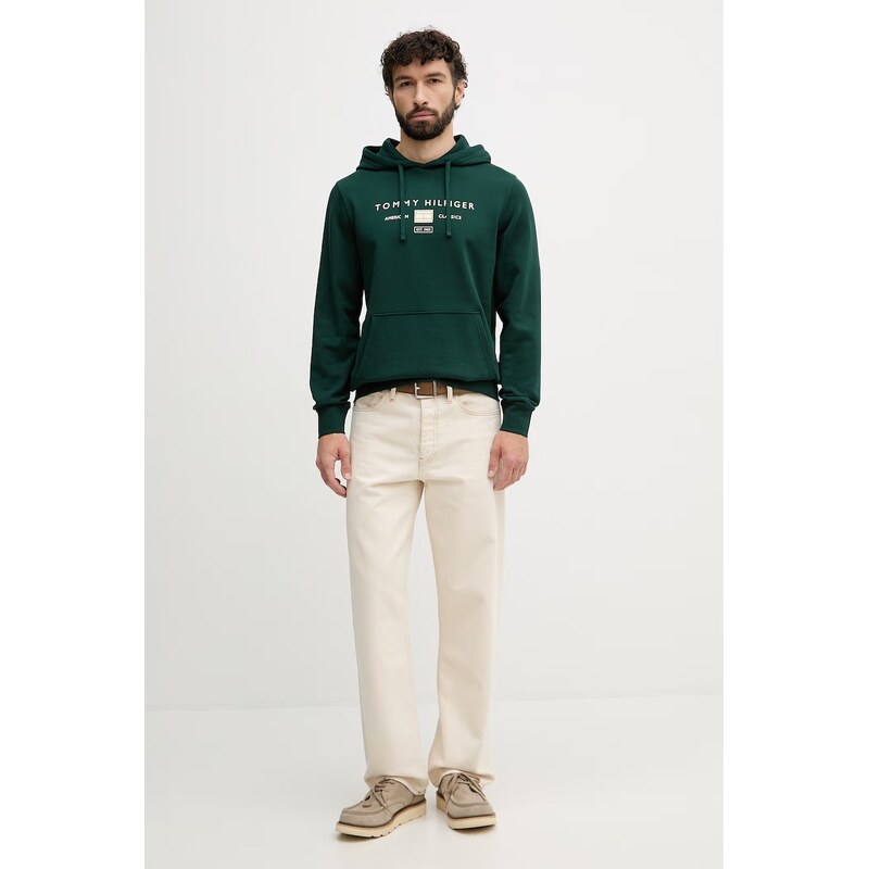 Tommy Hilfiger mikina s kapucí pánská bavlněná