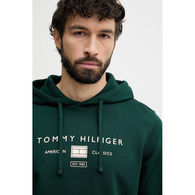 Tommy Hilfiger mikina s kapucí pánská bavlněná