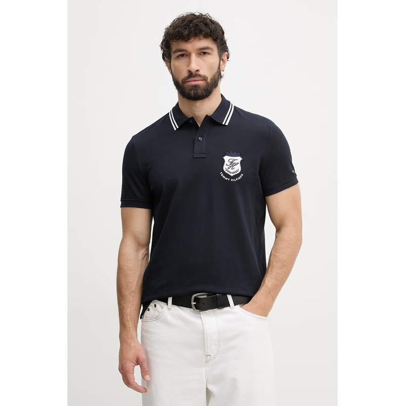 Tommy Hilfiger polo pánské s bavlnou