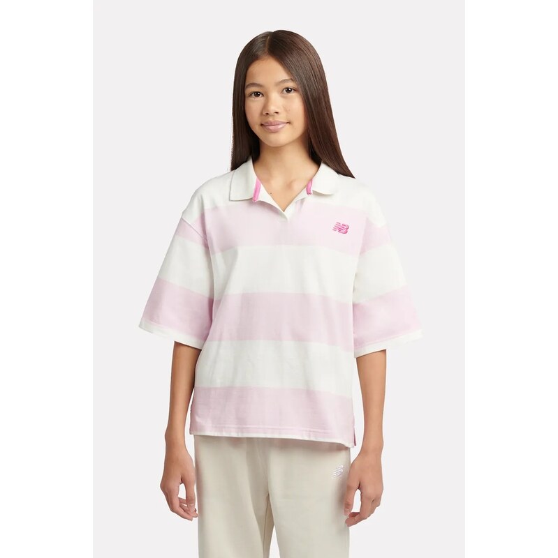 New Balance polo dětské bavlněné
