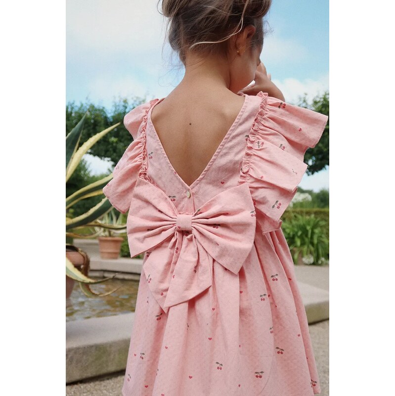 Konges Sløjd šaty bavlněné EVIA FRILL DRESS GOTS