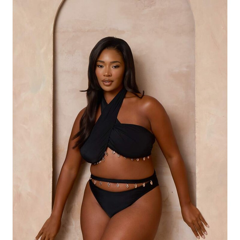 Moda Minx Curve X Alessa Tyrrell-Charles high waisted bikini