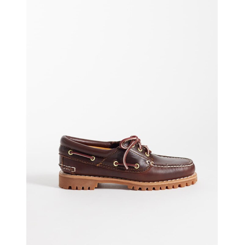 Timberland Noreen 3 Eye boat shoes in brown leather 115217225