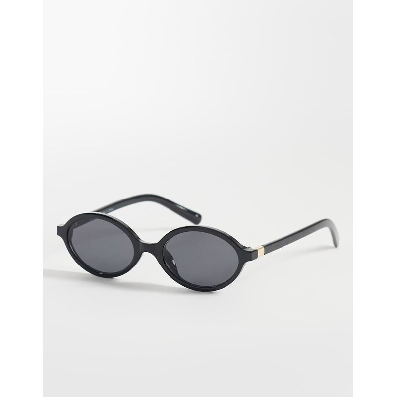 JJXX oval sunglasses in black