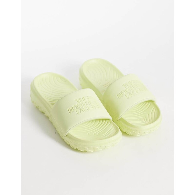 The North Face Never Stop Cush slide in yellow 115217667