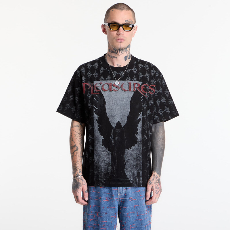 Tričko PLEASURES Judgement Heavyweight Shirt Black M