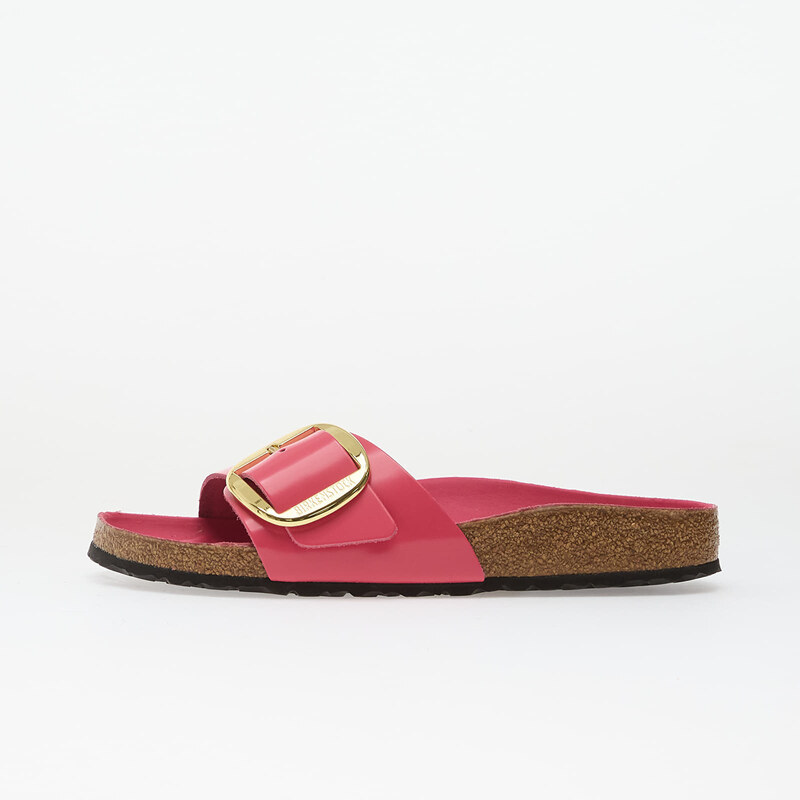 Birkenstock Madrid Big Buckle Natural Leather Patent Women High-Shine 115227578