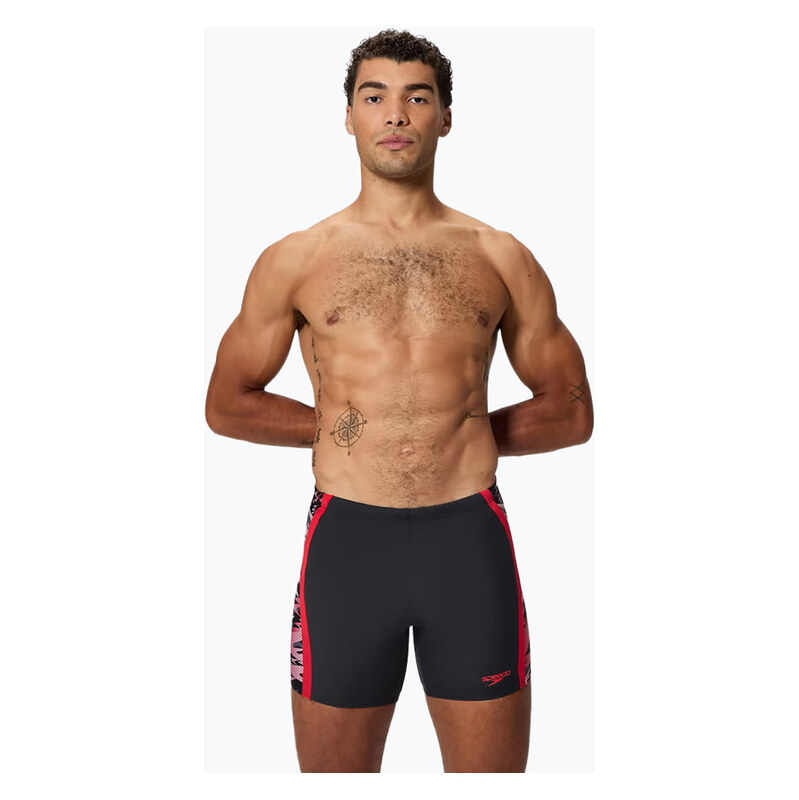 Pánské plavky Speedo Hyper Boom Splice Mid anthracite/high risk