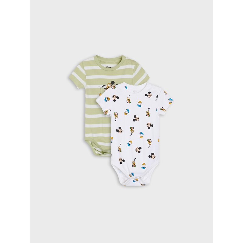 Sinsay - Bavlněné body s potiskem 2 pack Mickey and Donald -