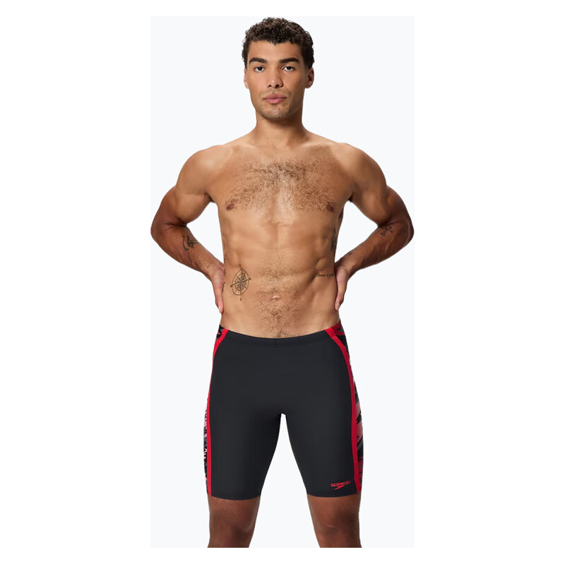 Pánské plavky Speedo Hyper Boom Splice anthracite/high risk red
