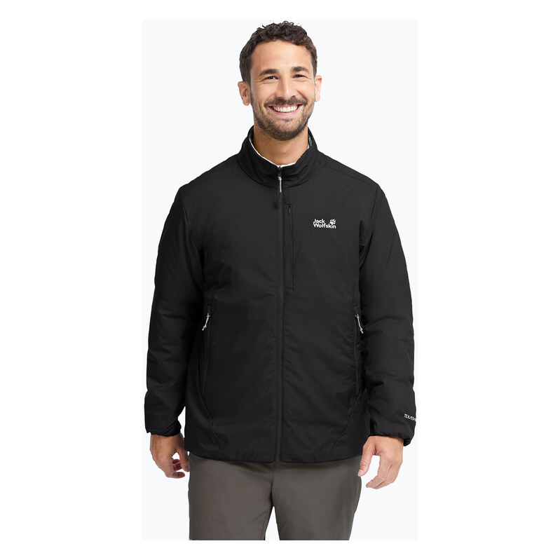 Pánská zateplená bunda Jack Wolfskin Trail Light Ins 2IN1 black