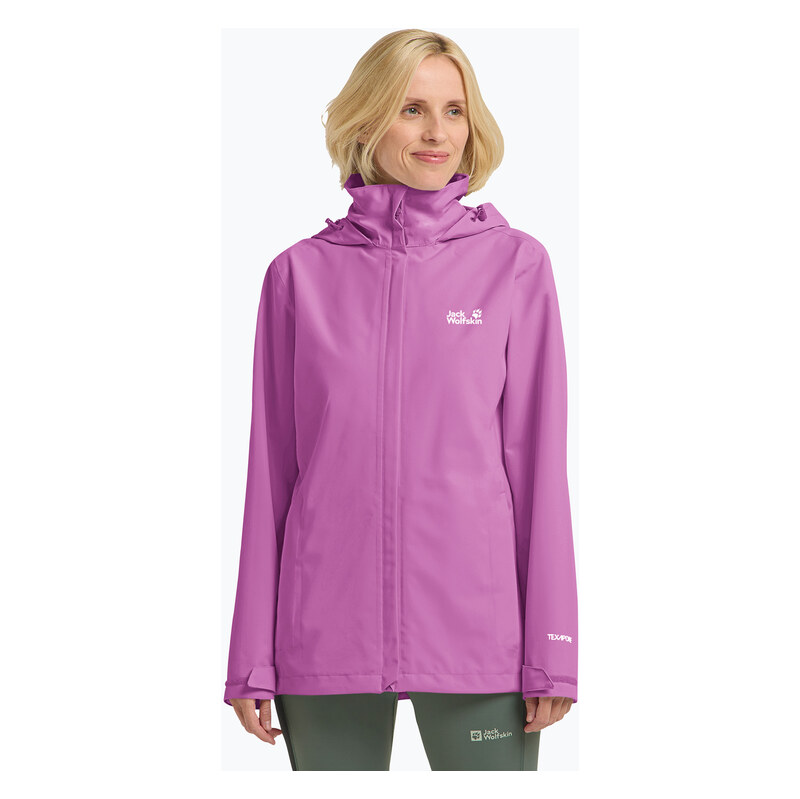Dámská nepromokavá bunda Jack Wolfskin Trailtime 2L foxglove
