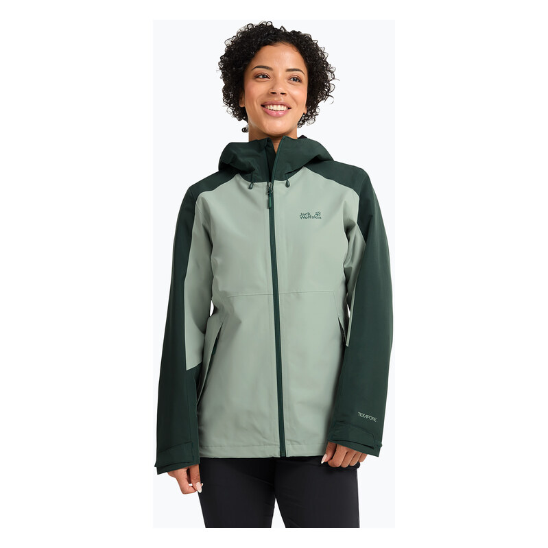 Dámská nepromokavá bunda Jack Wolfskin Wildbound 2L green zinnia
