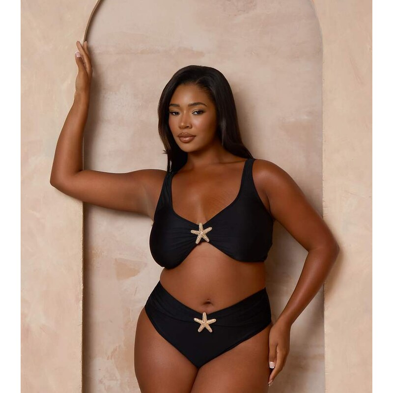 Moda Minx Curve X Alessa Tyrrell-Charles starfish high waisted bottoms 115220509