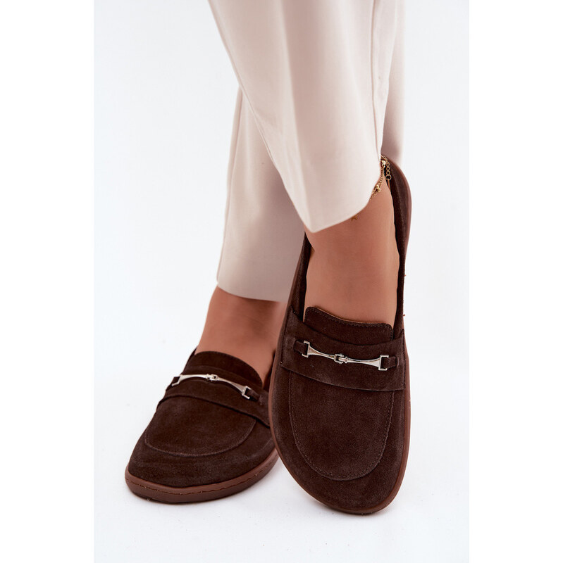 Kožené mokasíny Barefoot Z Zazoo 322 Čokoládové 115219626