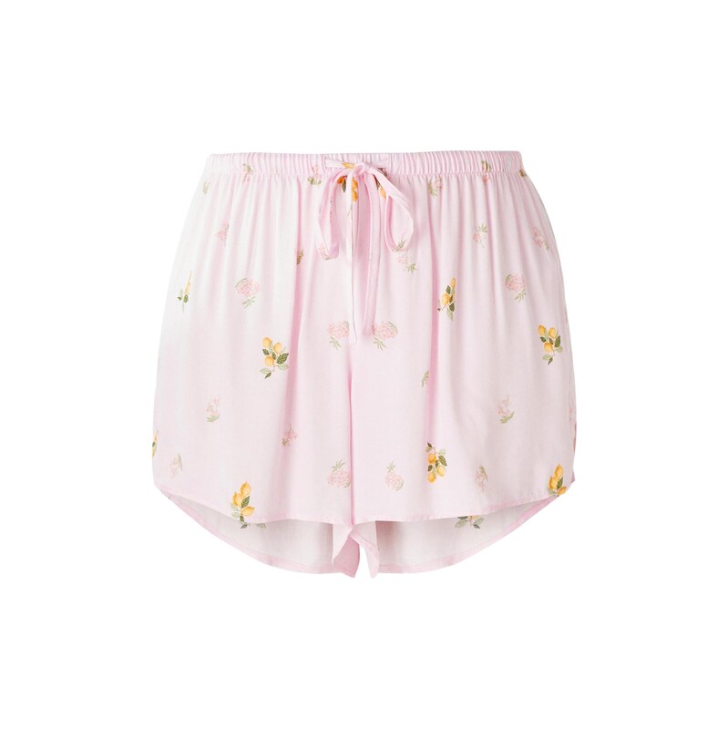 Hunkemöller Pyžamo Lemon žlutá / zelená / růžová / světle růžová