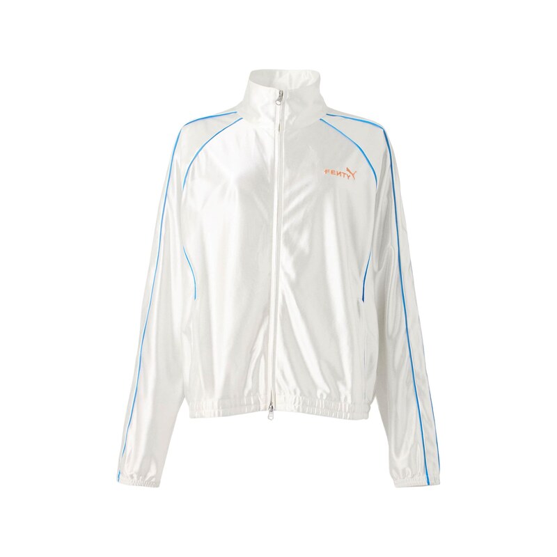 PUMA Přechodná bunda PUMA X FENTY T7 modrá / jasně oranžová / barva 115221735
