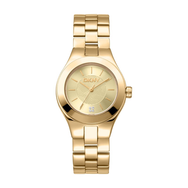 DKNY Analogové hodinky Parsons Midi zlatá