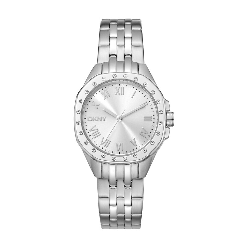 DKNY Analogové hodinky Brooklyn stříbrná 115221781