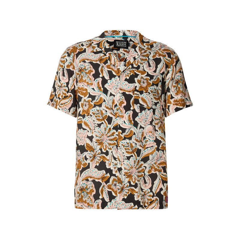 SCOTCH & SODA Košile režná / pueblo / meruňková / černá