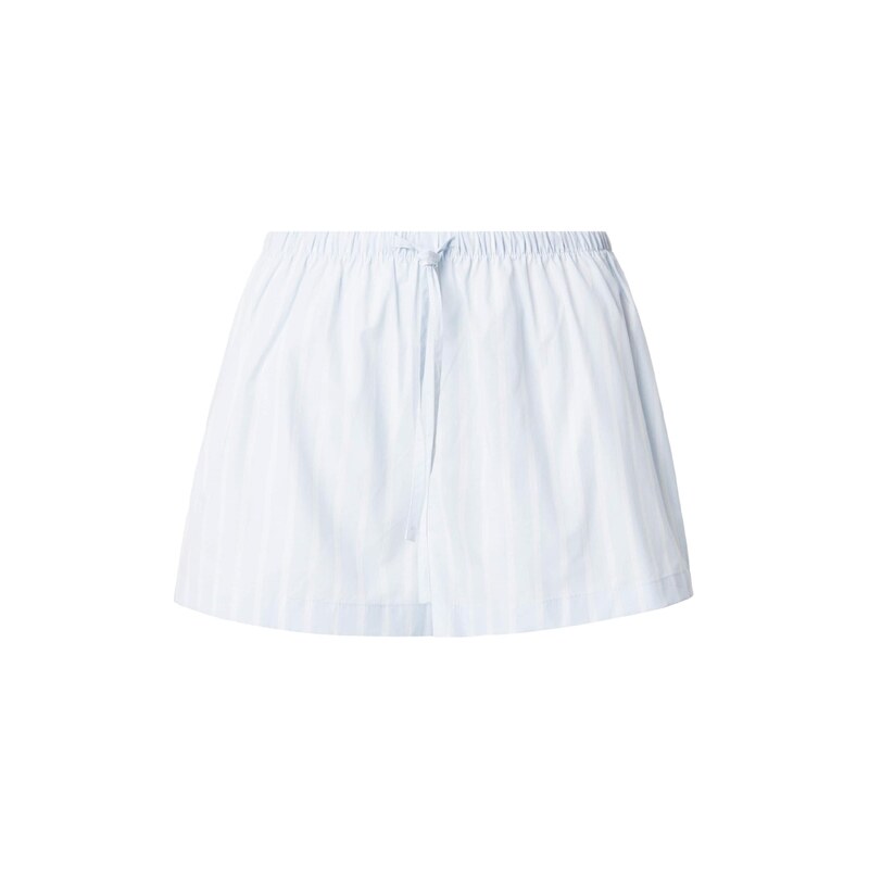 Hunkemöller Pyžamové kalhoty pastelová modrá / bílá