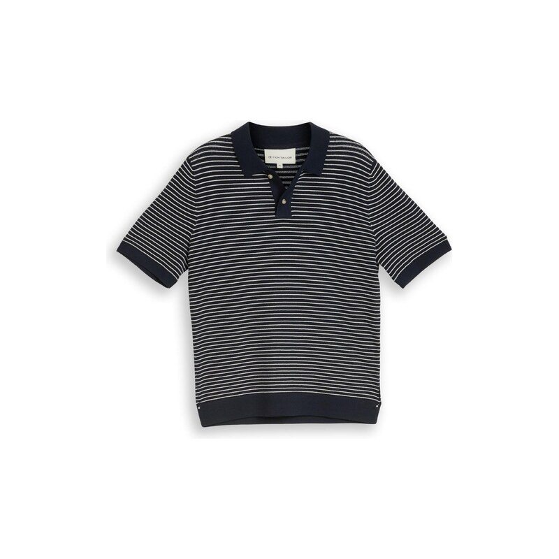 TOM TAILOR Svetr námořnická modř / offwhite