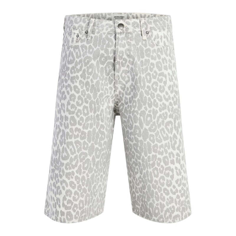 JACK & JONES Kalhoty JPSTOwen Roy světle šedá / bílá
