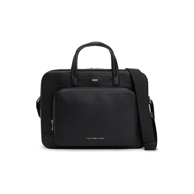 TOMMY HILFIGER Taška na notebook Pebble Grain Logo Hardware