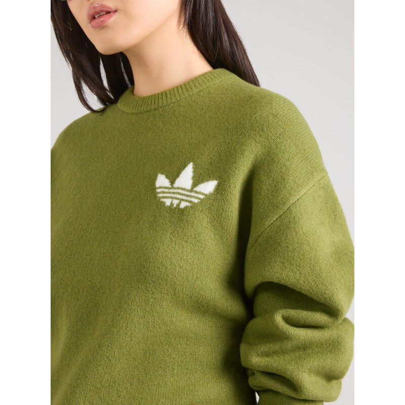 ADIDAS ORIGINALS Svetr 'Athletic Dept' kiwi / bílá