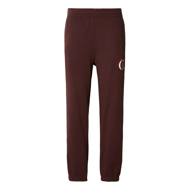 Calvin Klein Jeans Kalhoty hnědá / červená / bílá