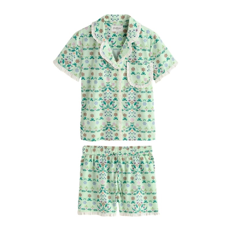 Cath Kidston Pyžamo mátová / jedle / orchidej / bílá 115223315