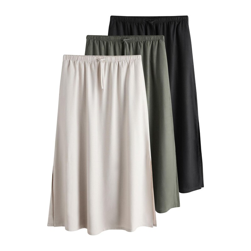 The Set Sukně světle béžová / khaki / černá 115223589