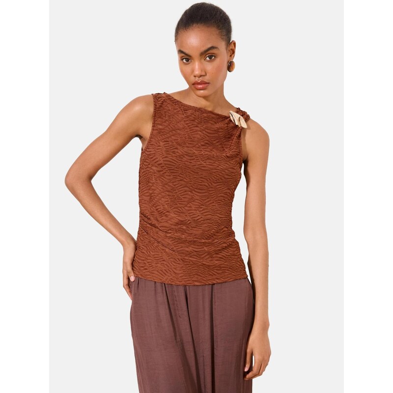 Lipsy Top hnědá 115223713
