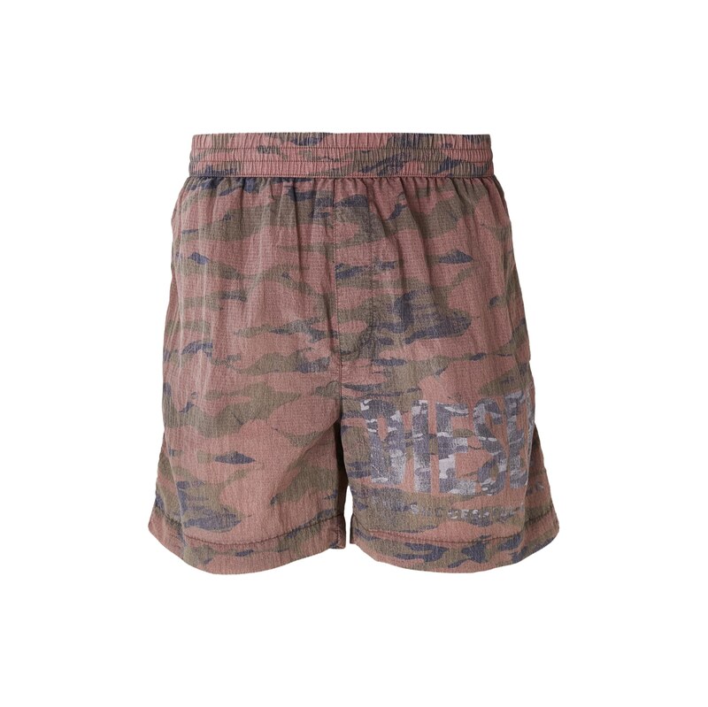 DIESEL Plavecké šortky 'RIO' šedá / khaki / bledě fialová