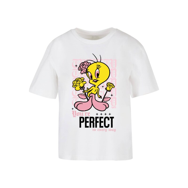 Merchcode Tričko Tweety žlutá / růžová / černá / bílá 115221586