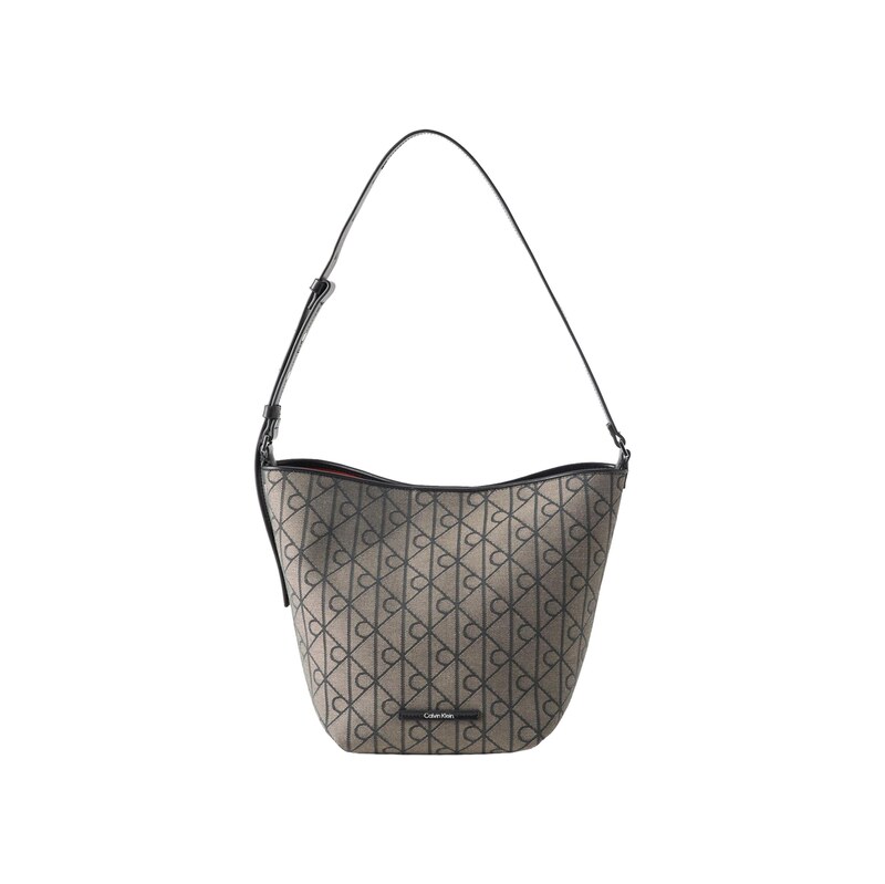 Calvin Klein Taška přes rameno Emblem béžová / černá