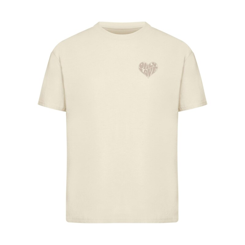 Miss Tee Tričko Only Love Heart písková