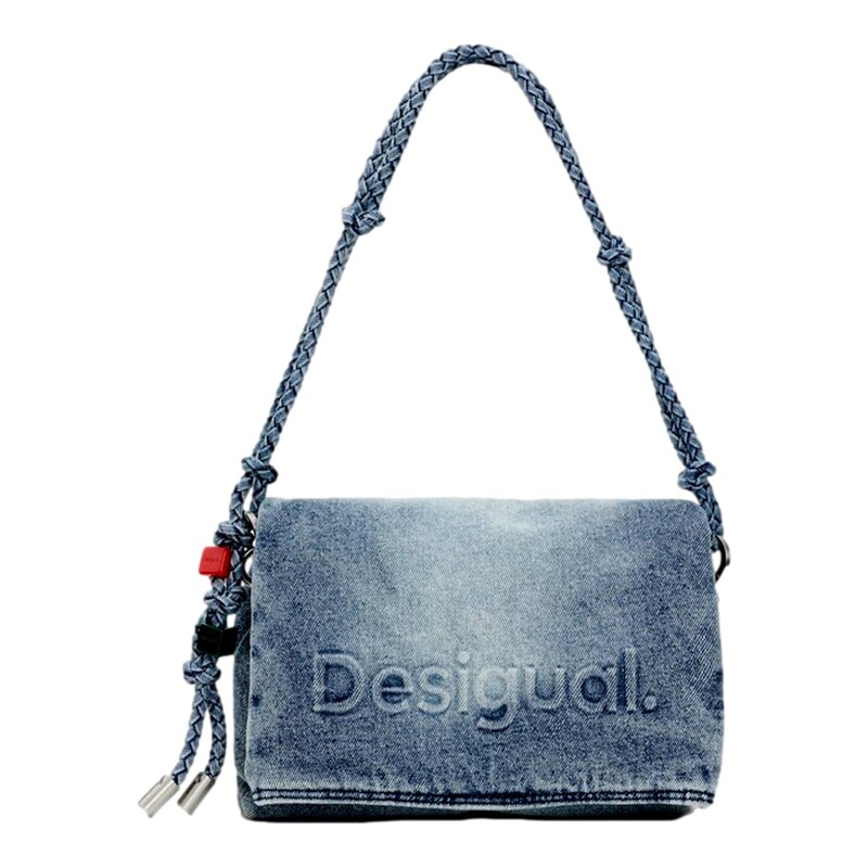 Desigual Kabelka 'Half Logo Denim' modrá